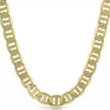 14K Gold Plated Mariner Link Chain - Stamped