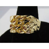 14Kt Gold Plated Nugget Ring