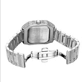 White Gold Plated Buss Down Watch