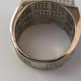 Solid Silver Buss Down Square Ring