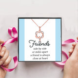 Friends side by side Gift Box + Necklace (5 Options to choose from)