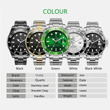 TEVISE Fashion Mens Watches Top Brand Luxury Casual Quartz Watch Men Stainless Steel Waterproof