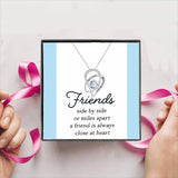 Friends side by side Gift Box + Necklace (5 Options to choose from)