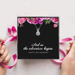 And so the Adenture Begins Happy Retirement Gift Box + Necklace (5 Options to choose from)