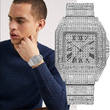 White Gold Plated Buss Down Watch