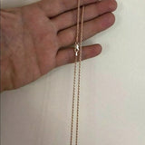 Solid 925 Rose Gold Rope Chain 2mm Multiple Lengths