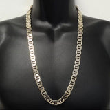 14K Gold Stamped Mariner Link Chain 30" NEW