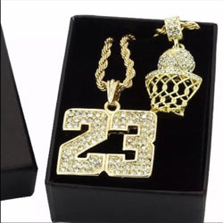 Brand New Sports Basketball Chains Pendant Bundle