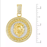 Brand New 14K Lion Head Medallion Chain 30” CUBAN
