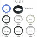 4-Pack Silicone Wedding Ring