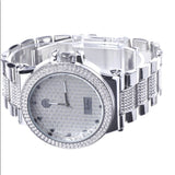 New Iced Out Bezel Men's Luxury White Gold Watch