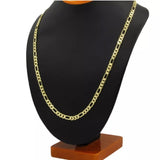 14K Gold Stamped Figaro Necklace Chain 20”