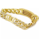 Iced Out Cuban Link Bracelet 9"