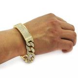 Iced Out Cuban Link Bracelet 9"