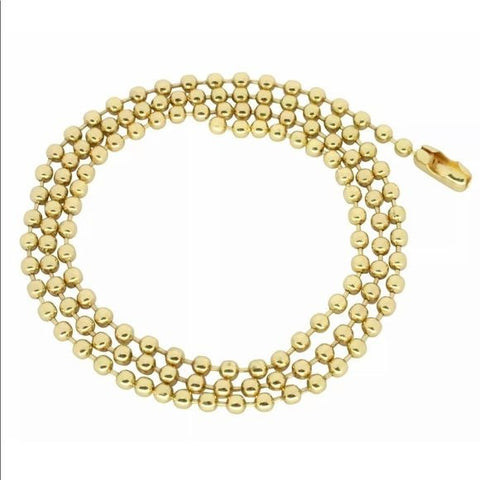 14k Gold Stainless Steel Ball Chain