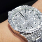 Buss Down White Gold Stainless Steel Watch
