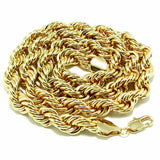 Extra Big Rope Chain 10MM Gold Plated Necklace