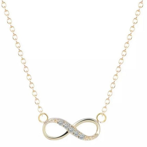 14k Gold Plated Infinity Love Necklace